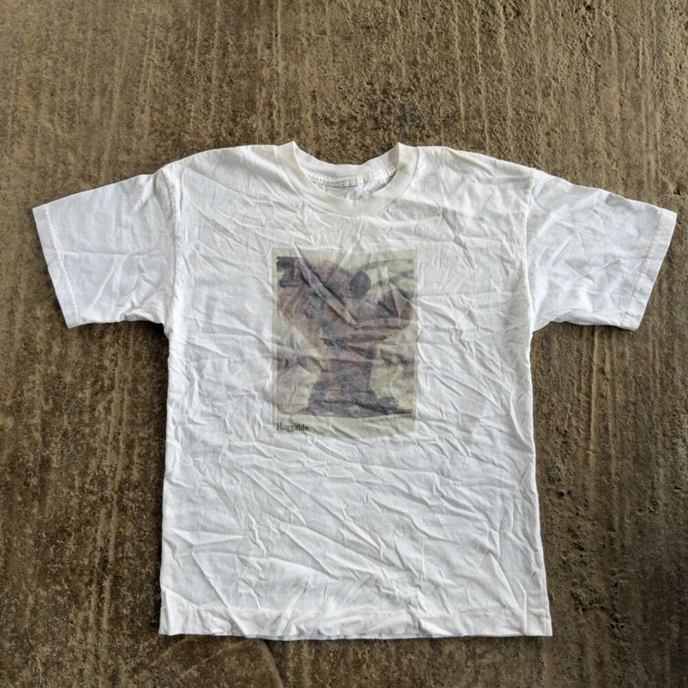 VINTAGE 90S HUGGABLE ART T-SHIRT CHERYL EVANS RARE OBSCURE FITS MENS MEDIUM